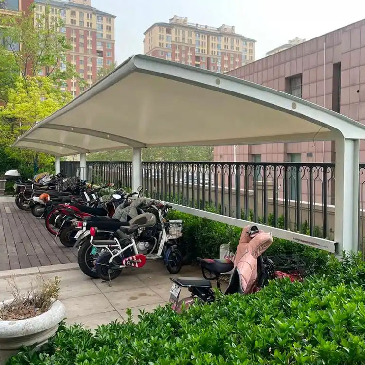 岷县膜结构电动车棚